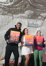 Paint and Sip Workshop in the Salt Cave
