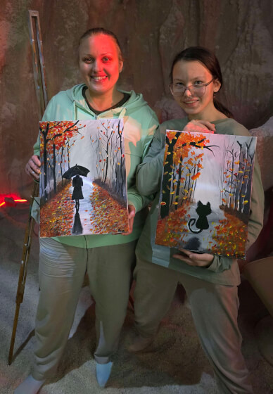 Paint and Sip Workshop in the Salt Cave