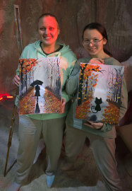 Paint and Sip Workshop in the Salt Cave