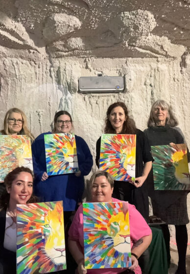 Paint and Sip Workshop in the Salt Cave