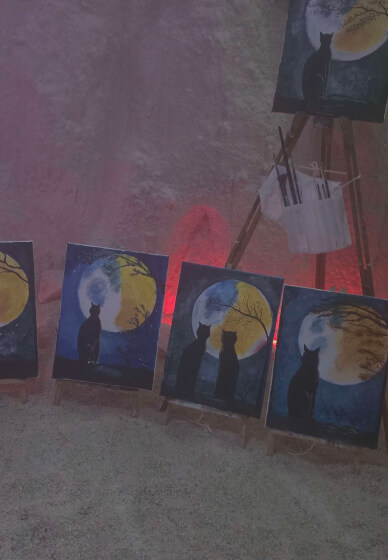 Paint and Sip Workshop in the Salt Cave