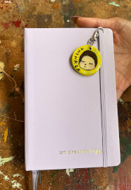 Paint Clay Charms and Make Your Keychain