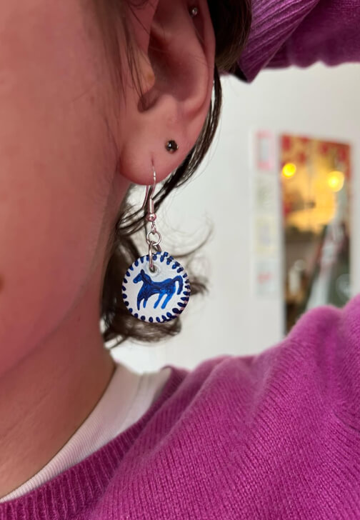 Paint Clay Charms and Make Your Keychain