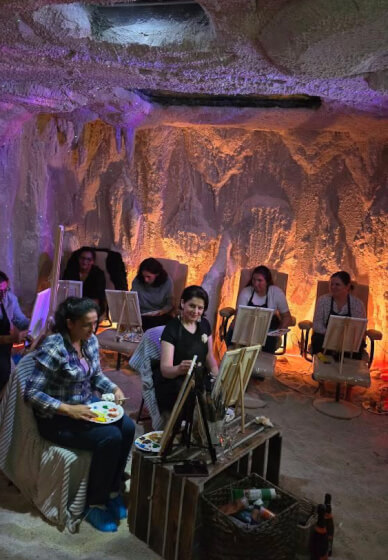 Paint in a Cave Workshop