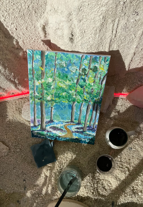 Paint in a Cave Workshop