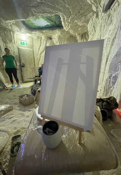 Paint in a Cave Workshop