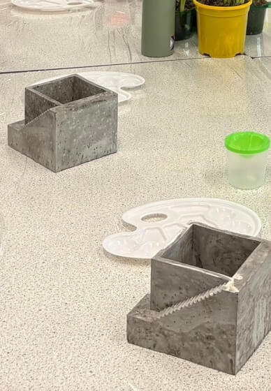 Paint Your Own Concrete Planter