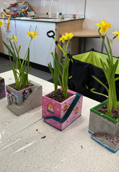 Paint Your Own Concrete Planter
