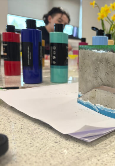 Paint Your Own Concrete Planter