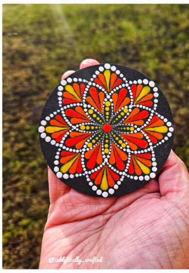 Paint Your Own Dot Mandala Coaster Set at Home