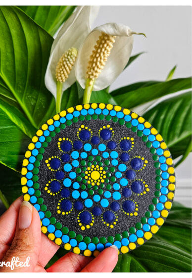 Paint Your Own Dot Mandala Coaster Set at Home