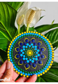 Paint Your Own Dot Mandala Coaster Set at Home