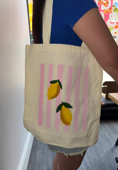 Paint Your Own Tote Bag - a Creative Session at Emmie Lou Studio