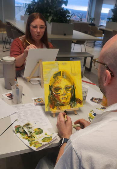 Paint Your Partner Art Workshop: Didsbury