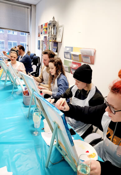 Paint Your Partner's Portrait: Couple's Painting Experience