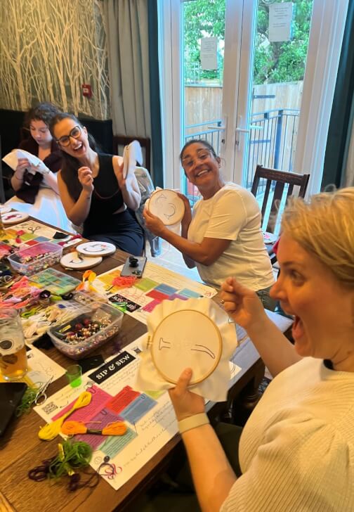 Paper Collage and Embroidery Workshop