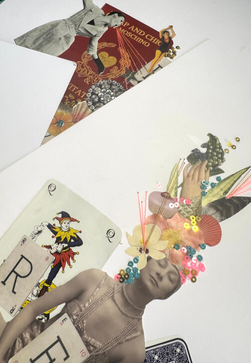 Paper Collage and Embroidery Workshop