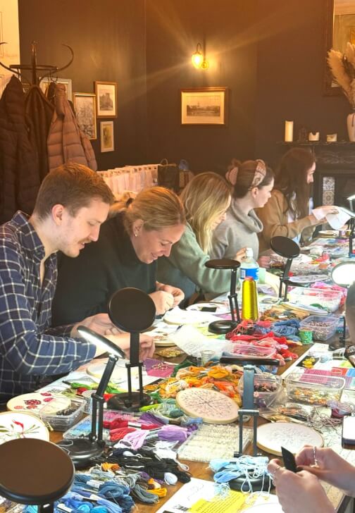 Paper Collage and Embroidery Workshop