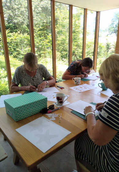 Papercutting Workshop for Beginners - Framed Coastal Flowers