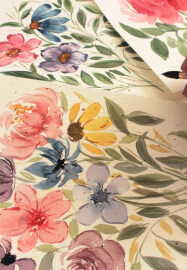 Petals and Paint: Watercolour and Floristry Class
