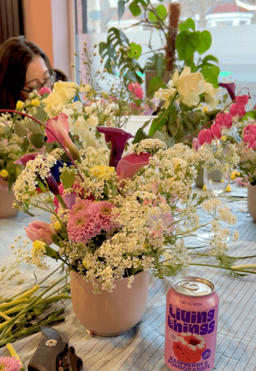 Petals and Pour: BYOB Whimsical Flower Arranging Workshop