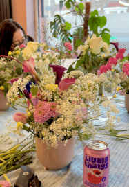 Petals and Pour: BYOB Whimsical Flower Arranging Workshop