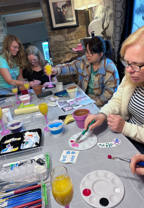 Plant Pot Painting Class