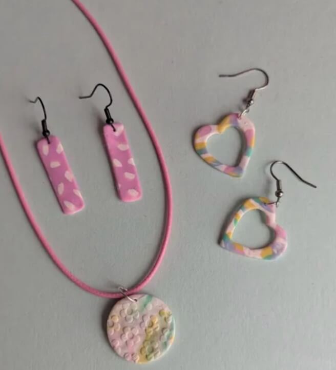 Polymer Clay Earrings, a Bracelet and a Pendant Workshop