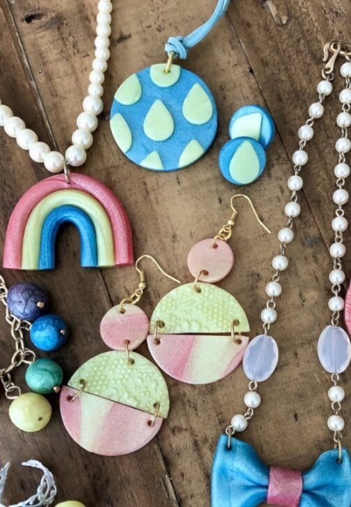 Polymer Clay Earrings, a Bracelet and a Pendant Workshop