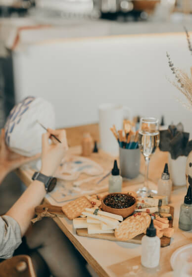 Pottery Painting at the Purple Owl