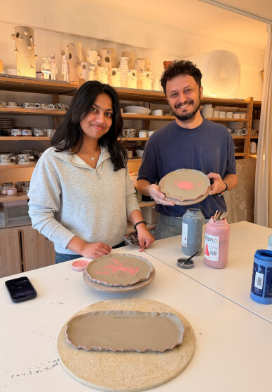 Pottery Painting Class in London | Small Group | BYOB
