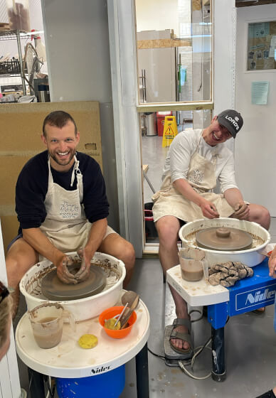Wheel Throwing Pottery Class for Beginners