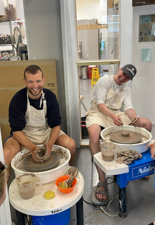 Wheel Throwing Pottery Class for Beginners