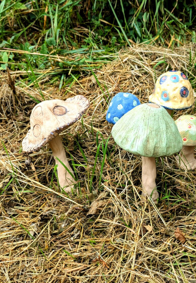 Pottery Workshop: Colourful Mushroom Sculptures