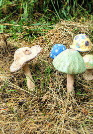Pottery Workshop: Colourful Mushroom Sculptures