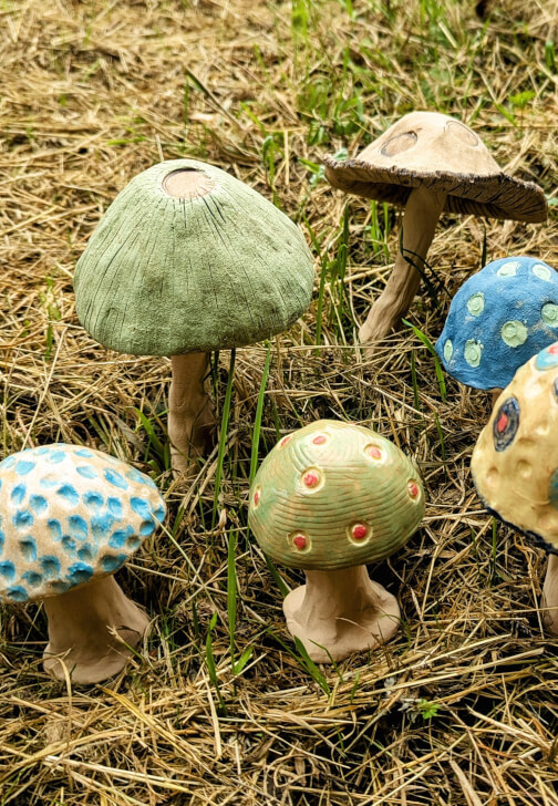 Pottery Workshop: Colourful Mushroom Sculptures