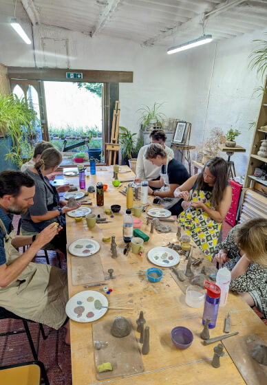 Pottery Workshop: Colourful Mushroom Sculptures