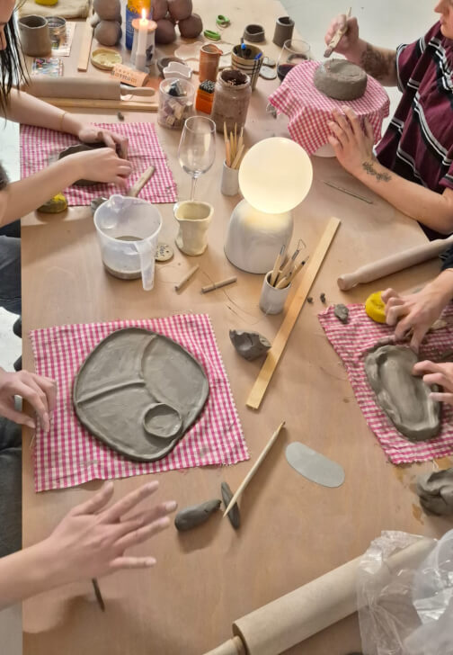 Pottery Workshop: Sculpt, Throw and Sip
