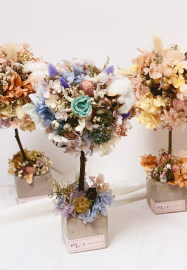 Preserved Hydrangea Little Round Tree Making Class