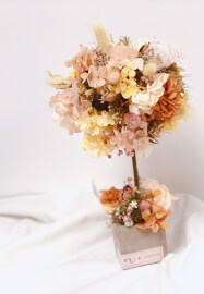 Preserved Hydrangea Little Round Tree Making Class