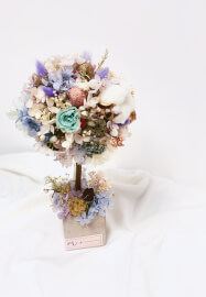 Preserved Hydrangea Little Round Tree Making Class