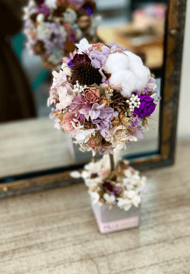 Preserved Hydrangea Little Round Tree Making Class