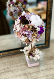 Preserved Hydrangea Little Round Tree Making Class