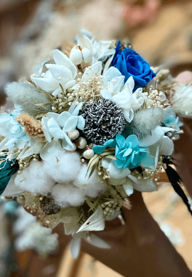 Preserved Hydrangea Little Round Tree Making Class