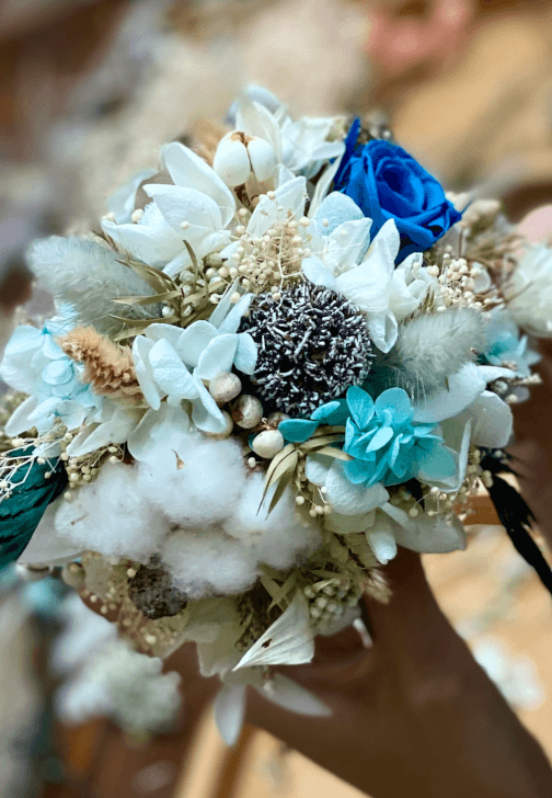 Preserved Hydrangea Little Round Tree Making Class