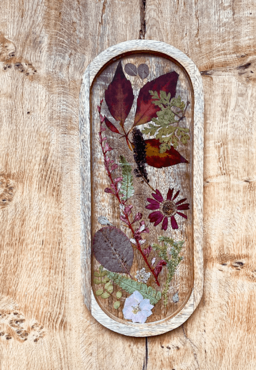 Preserving Flowers in Resin: Wooden Tray Workshop