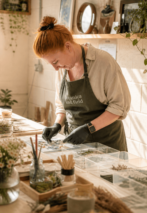 Preserving Flowers in Resin: Wooden Tray Workshop