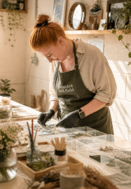 Preserving Flowers in Resin: Wooden Tray Workshop