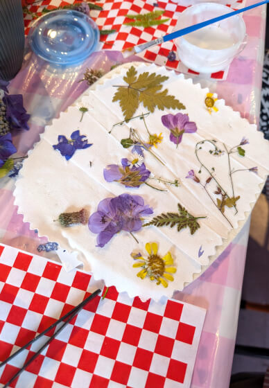 Pressed Wildflowers Eco-Resin Bubble Dish Workshop