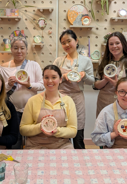Pressed Wildflowers Eco-Resin Bubble Dish Workshop